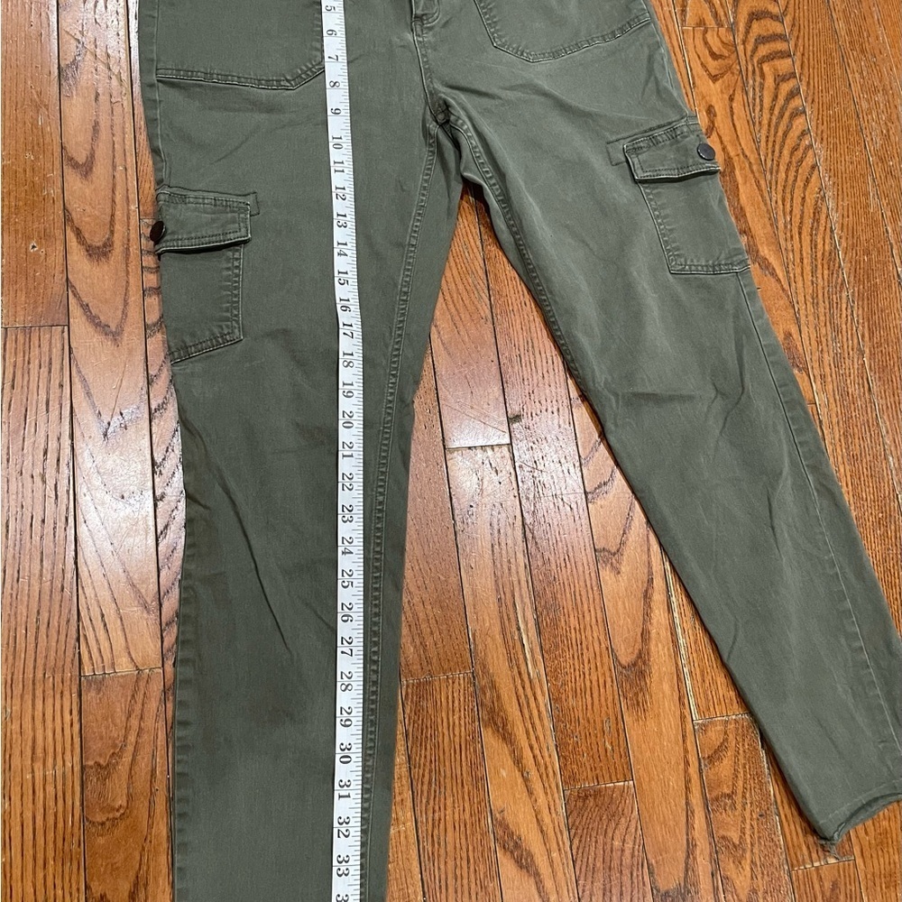 a.n.a Women's Olive Cargo Jeans - Picture 3 of 12